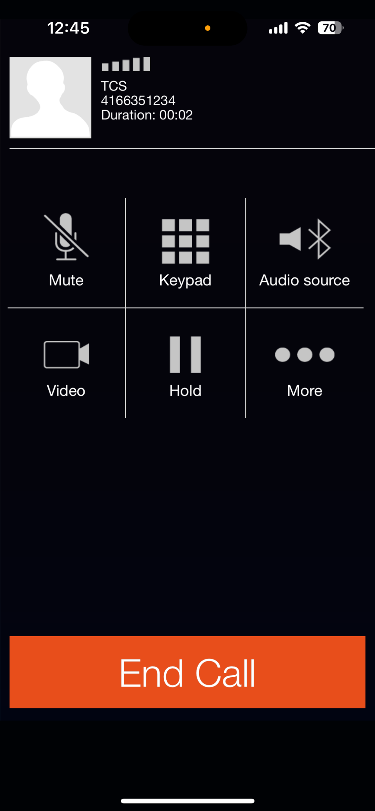 TCS Canada Softphone screenshot 2