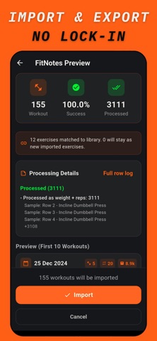 Workout Tracker - THYMOS Screenshot 9