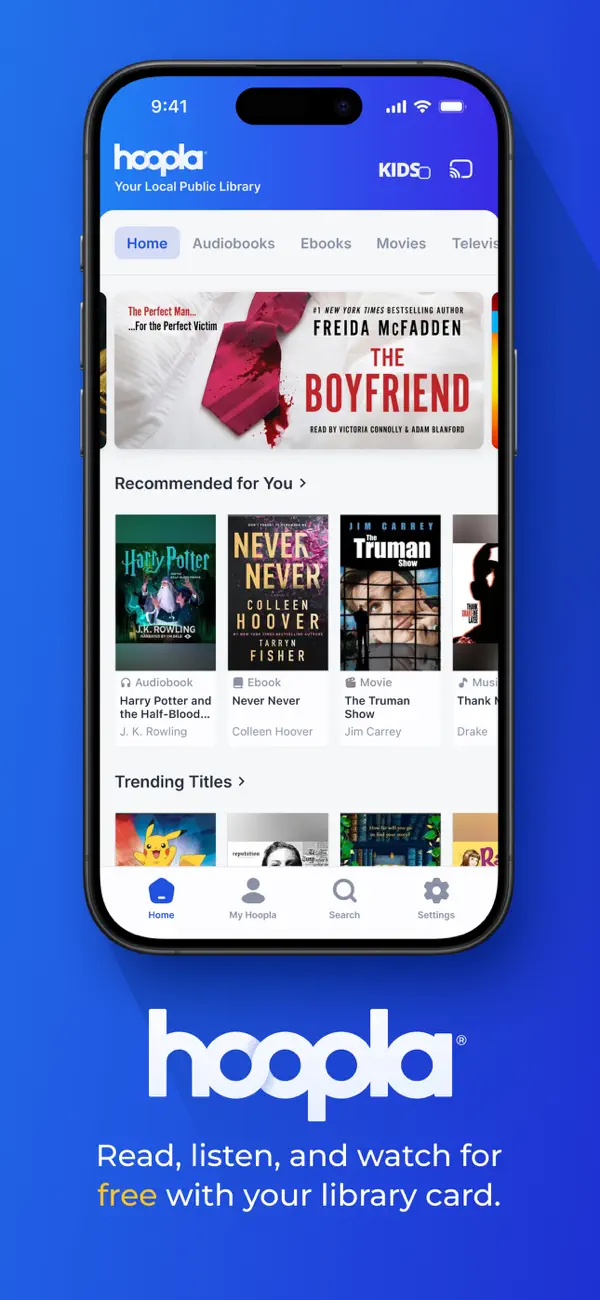 #1. Hoopla: Your Library Anywhere (iOS) Tekijänä: Midwest Tape, LLC