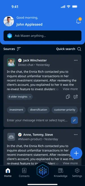 Maxen™ - Comms Intelligence screenshot 1