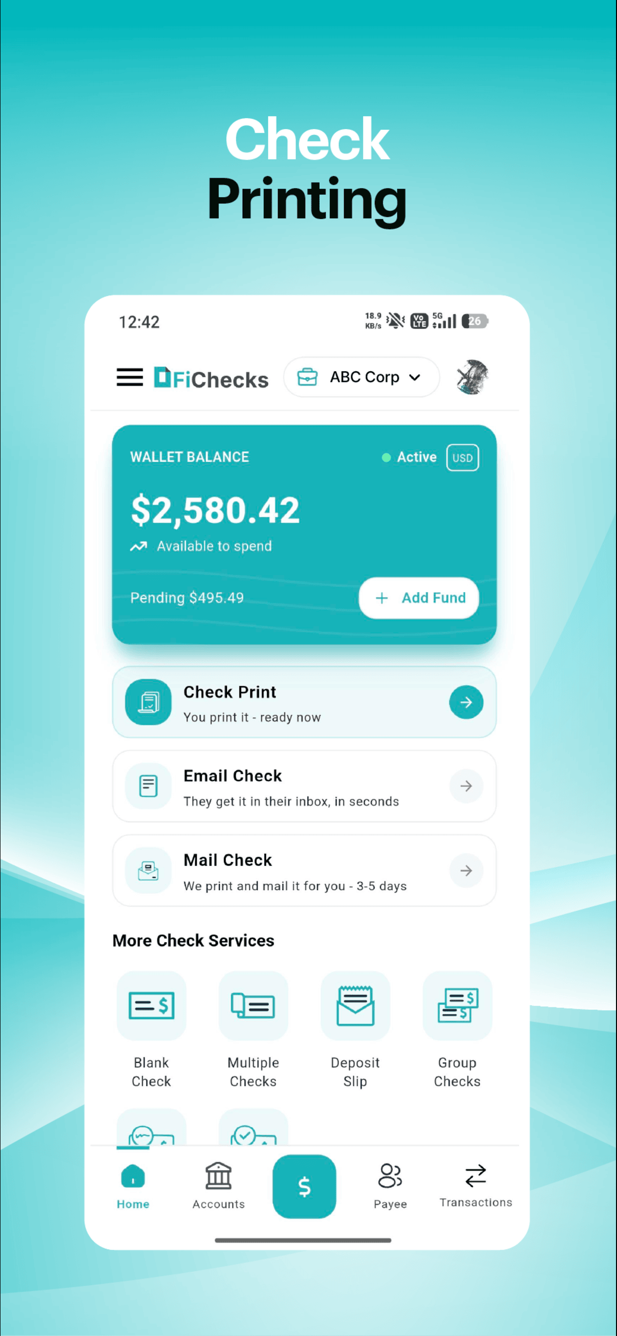 FiChecks screenshot 2