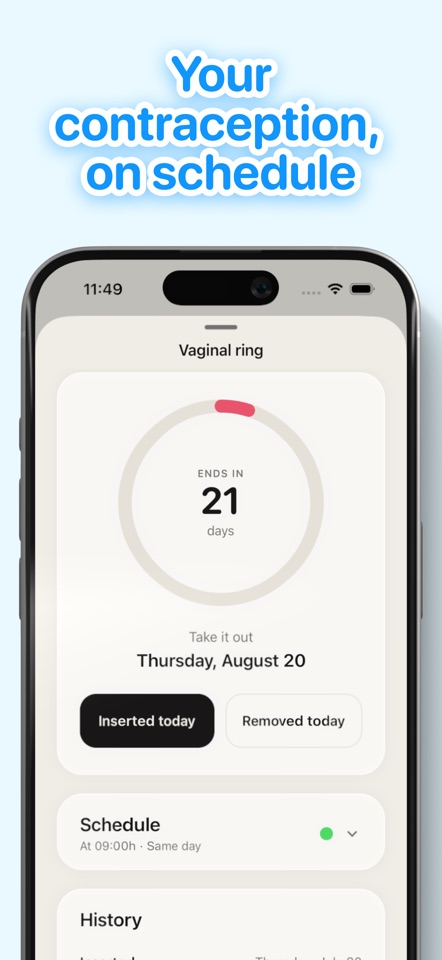 Lua: Period & Birth Control screenshot 3