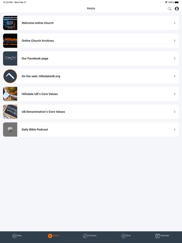 Hillsdale HUB app screenshot 3