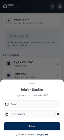 IBGS Chile iPhone screenshot