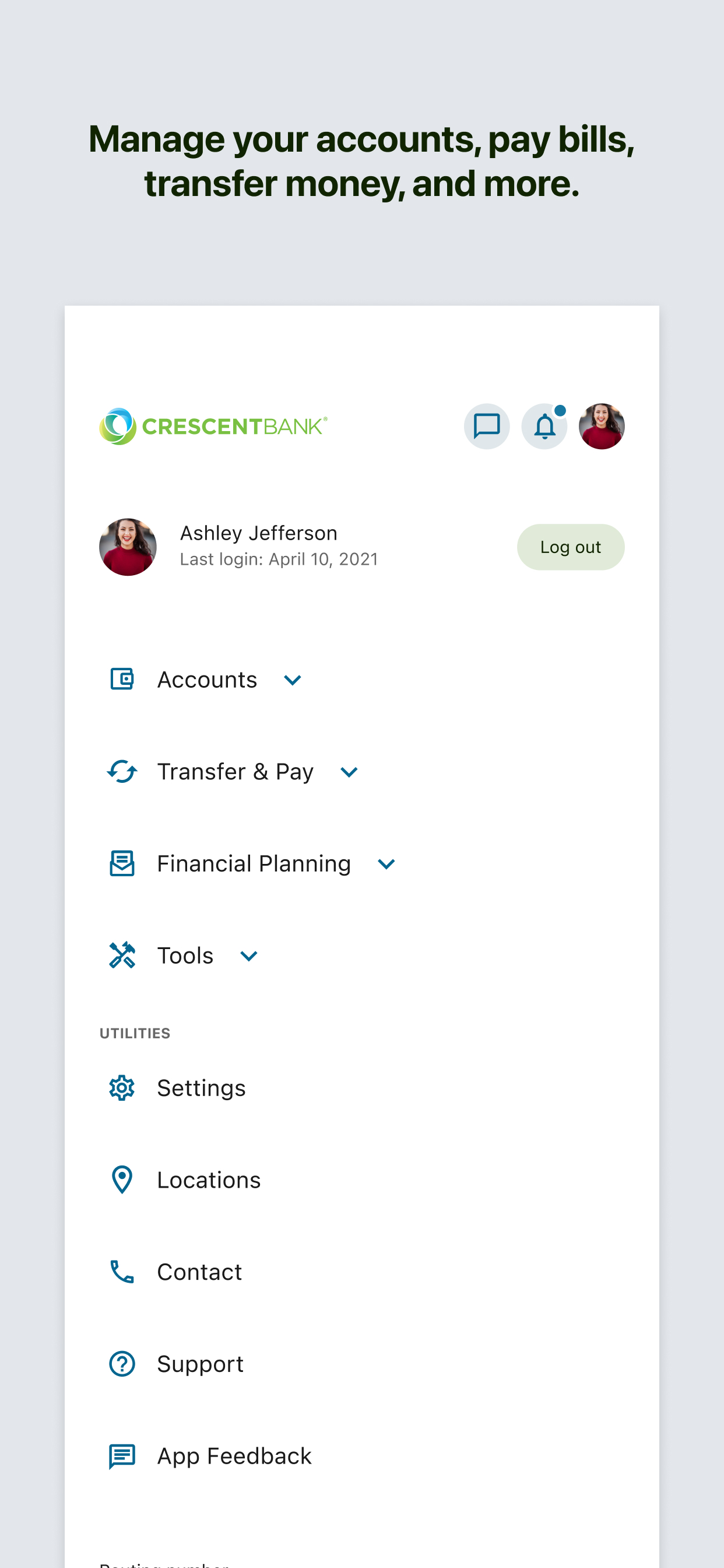 Crescent Bank screenshot 4