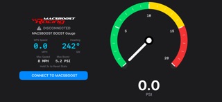 MACSBOOST Boost gauge screenshot 1
