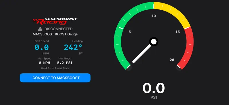 MACSBOOST Boost gauge screenshot 1 of 2