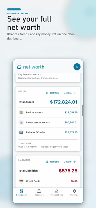 NWT — Net Worth Tracker Screenshot 1 of 10