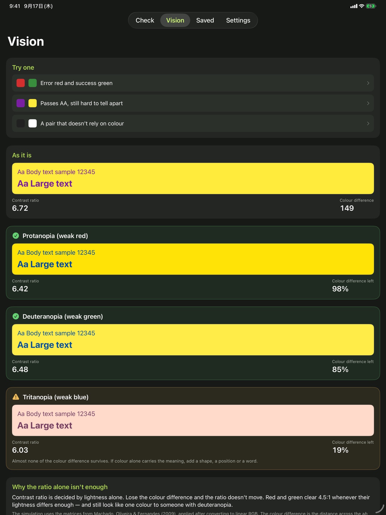 Screenshot 8 of WCAG Contrast Check