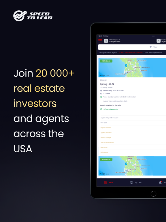 iSpeedToLead - Daily RE Leads iPad screenshot 1 - Business app