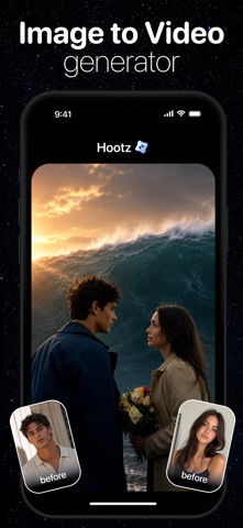 Hootz - AI Video Generator iPhone screenshot