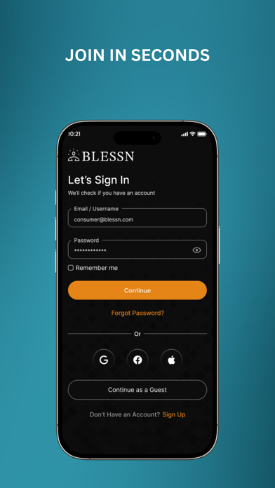 Blessn iPhone screenshot 4 - Social Networking app