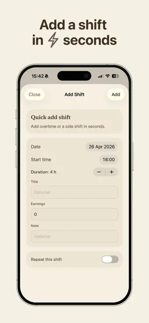 Shift Work Calendar: Plera screenshot 4