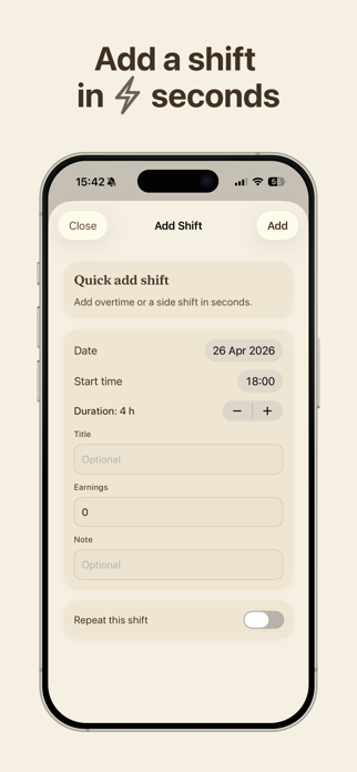 Shift Work Calendar: Plera Screenshot 4 of 7