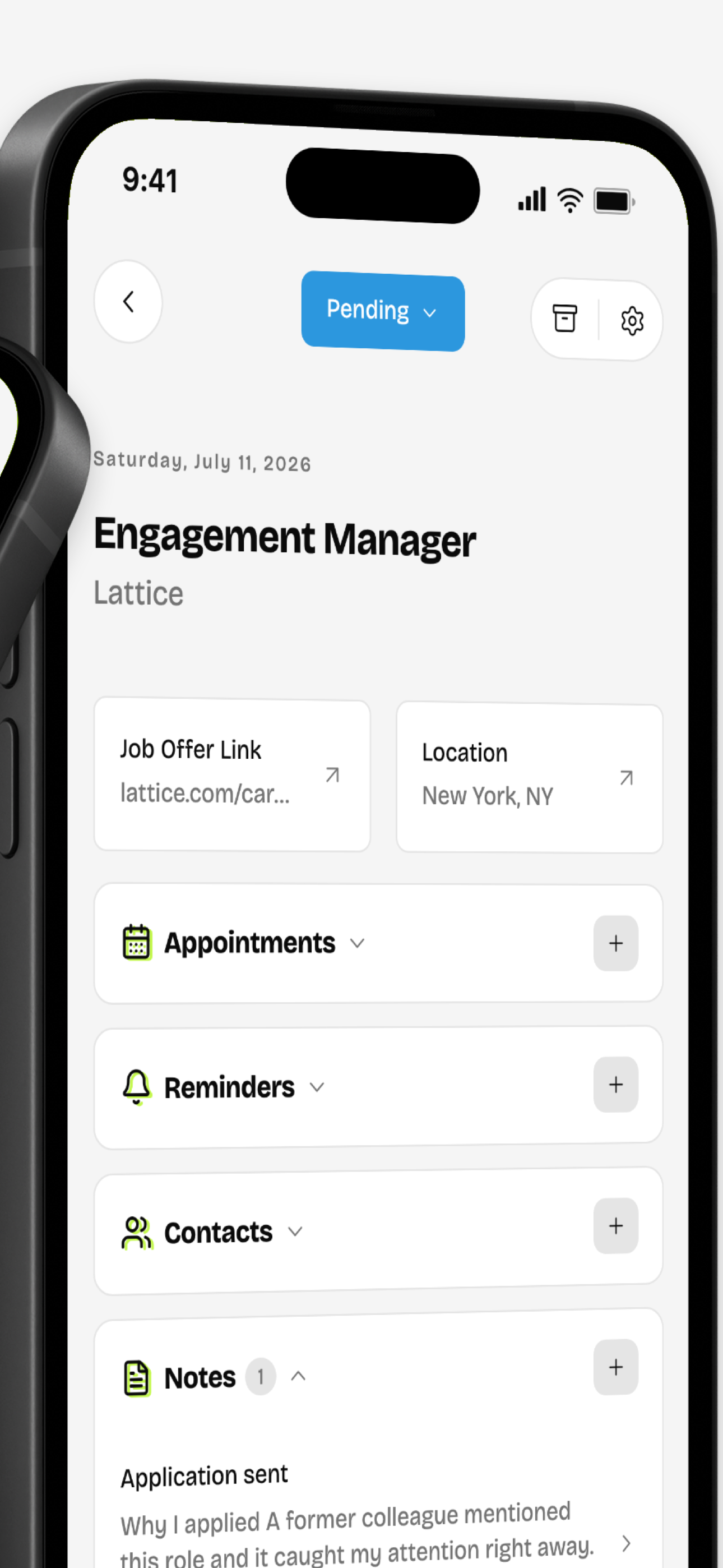Maracas - Job Search Tracker screenshot 3