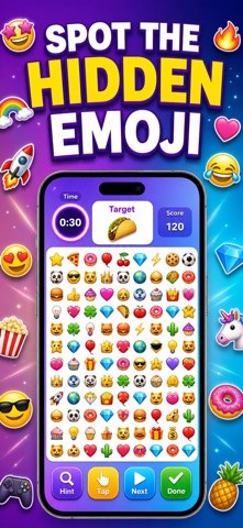 Emoji Hunt: Spot Puzzle Game iPhone screenshot