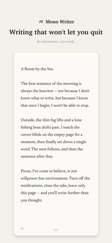 Mono Writer Screenshot 1 of 3