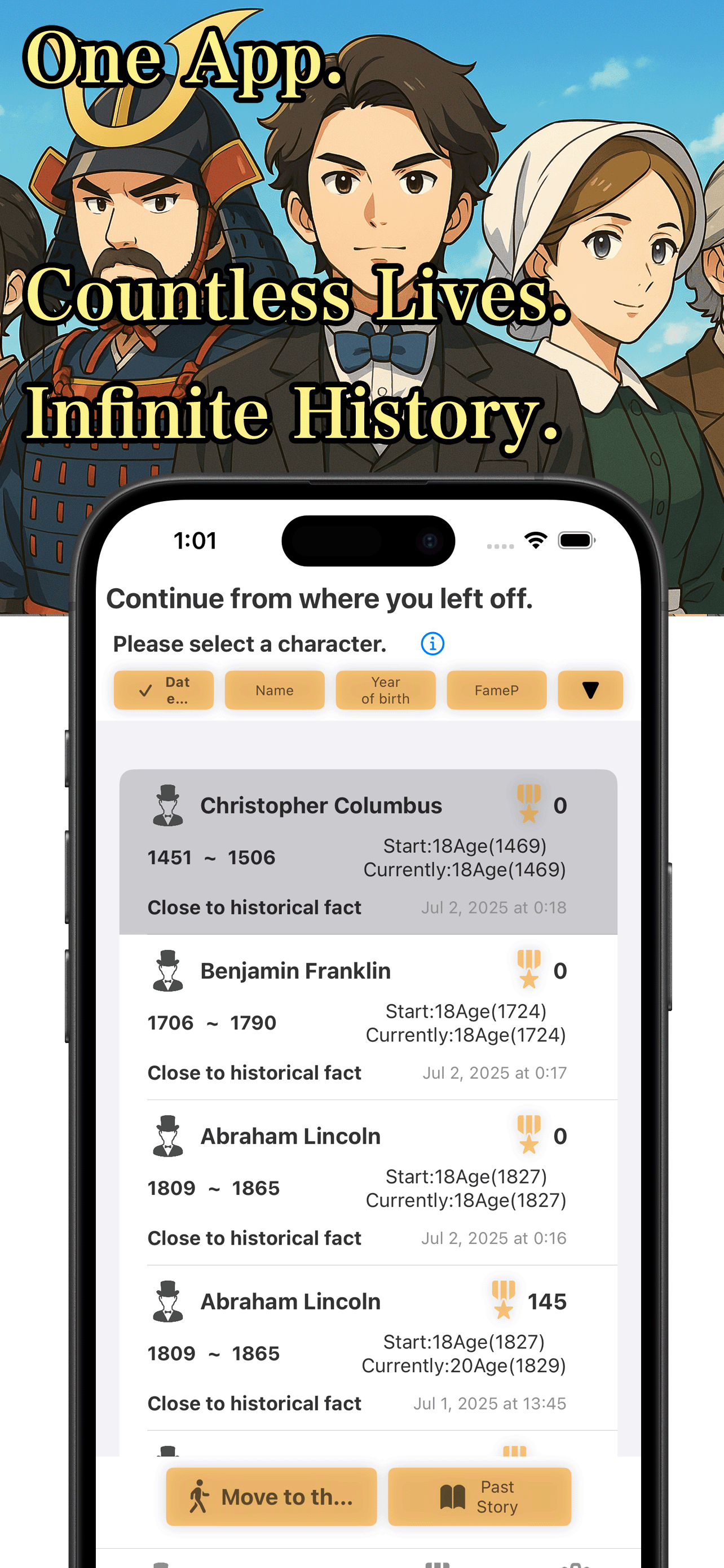 Historical Reincarnation: You screenshot 4