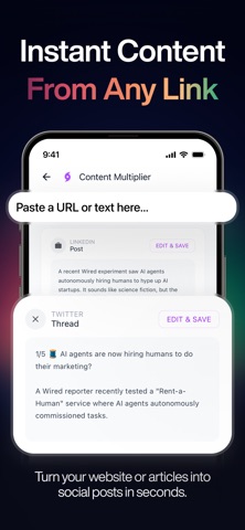 Daily Social - AI Marketing iPhone screenshot