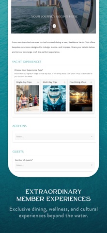 Residence Yacht Club iPhone screenshot