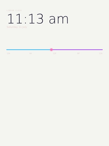 ADHD Linear Clock iPad screenshot