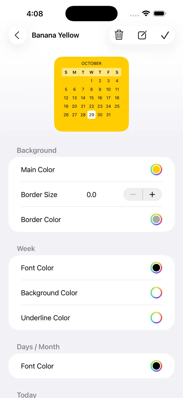 Screenshot #3 pour WeeGets - Calendar Home Widget