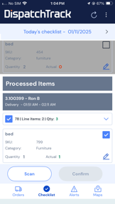 DispatchTrack Mobile screenshot
