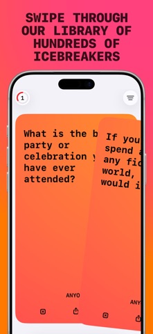 Hot Seat: Icebreaker Questions iPhone screenshot