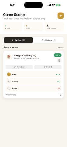 Game Scorer Round Tracker Screenshot 1 of 7