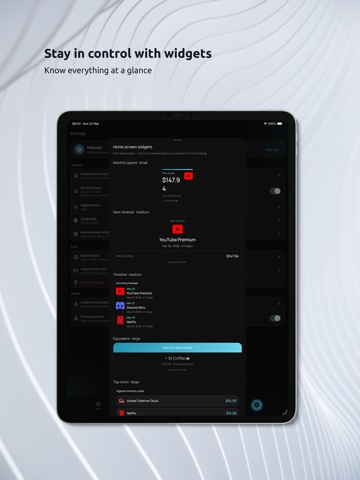 SubKit - Renewals Tracker iPad screenshot