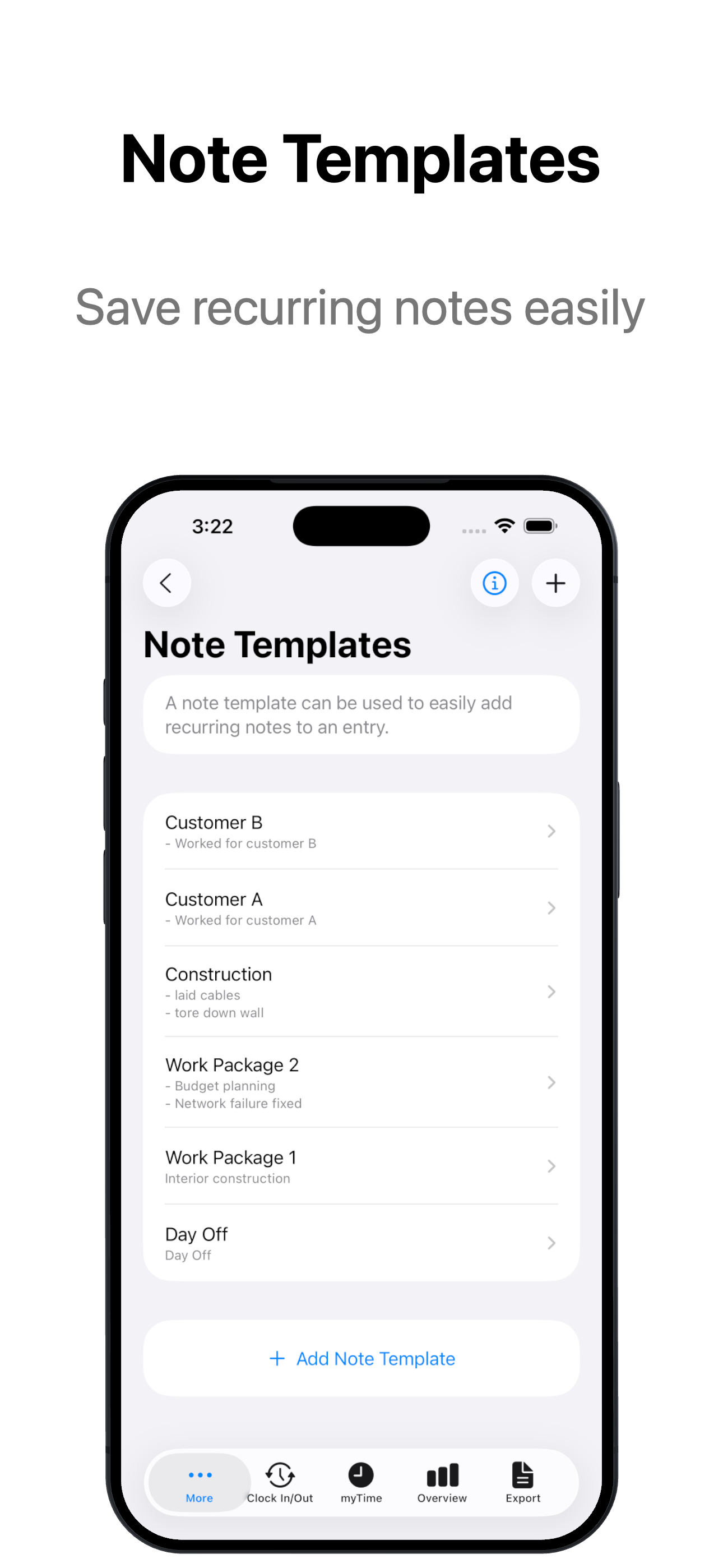 Hours Tracker - myTime screenshot 9