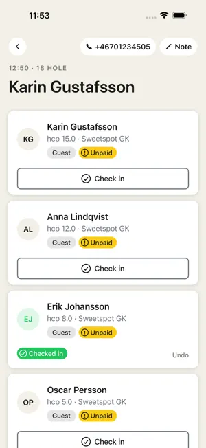 Sweetspot Check-In screenshot 2
