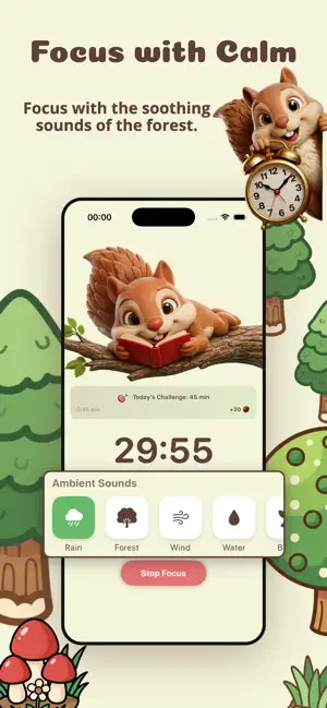 squi - ai focus friend & timer screenshot 1
