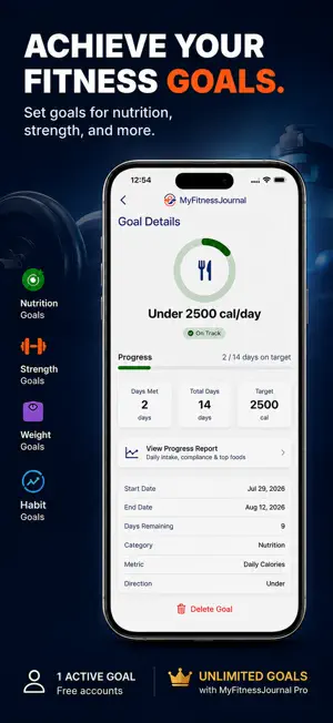 MyFitnessJournal screenshot 3