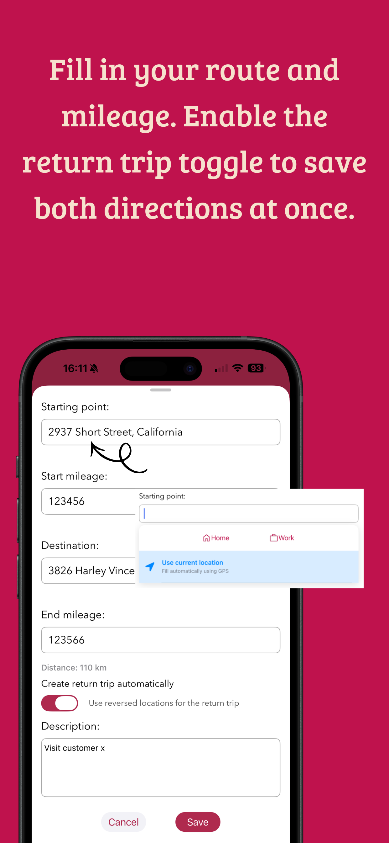 MileageLog screenshot 3