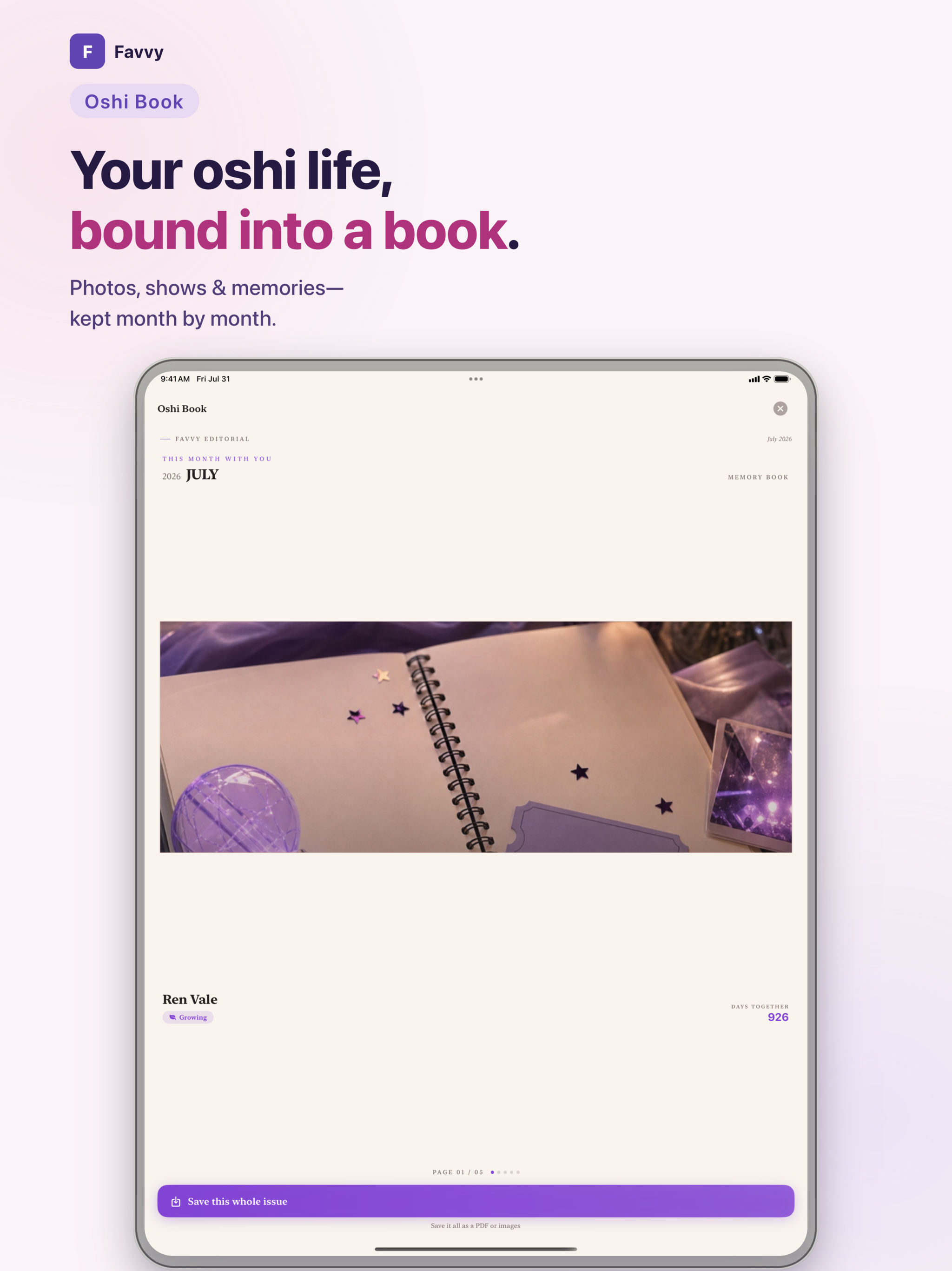 Favvy: Fan Life Tracker screenshot 6