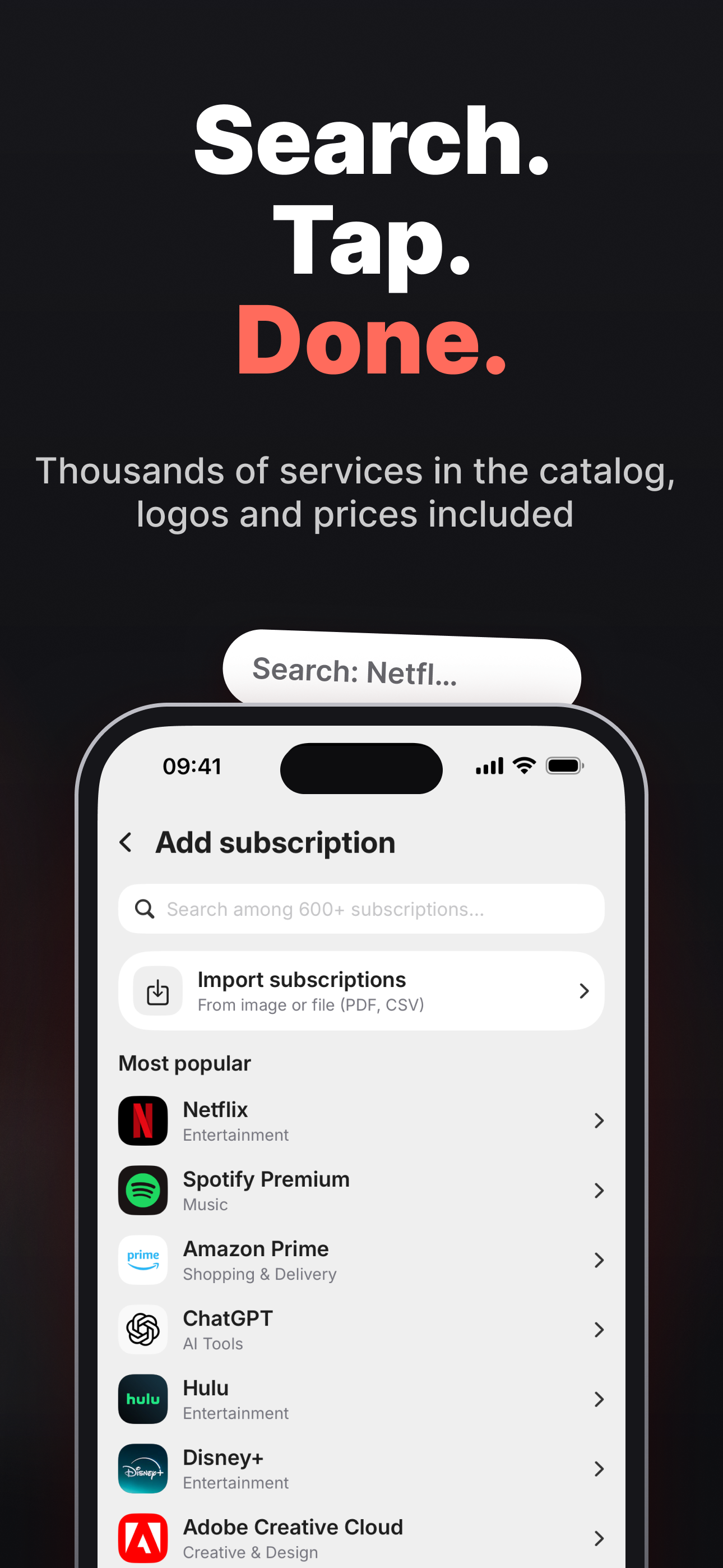 Snipp: Subscription Manager screenshot 6