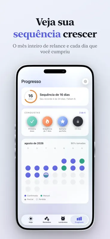 PillSeal: Lembrete de Remédios screenshot 3 of 7