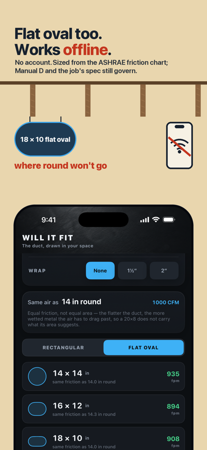 DuctWise HVAC Duct Calculator 的 App Store 截图 8
