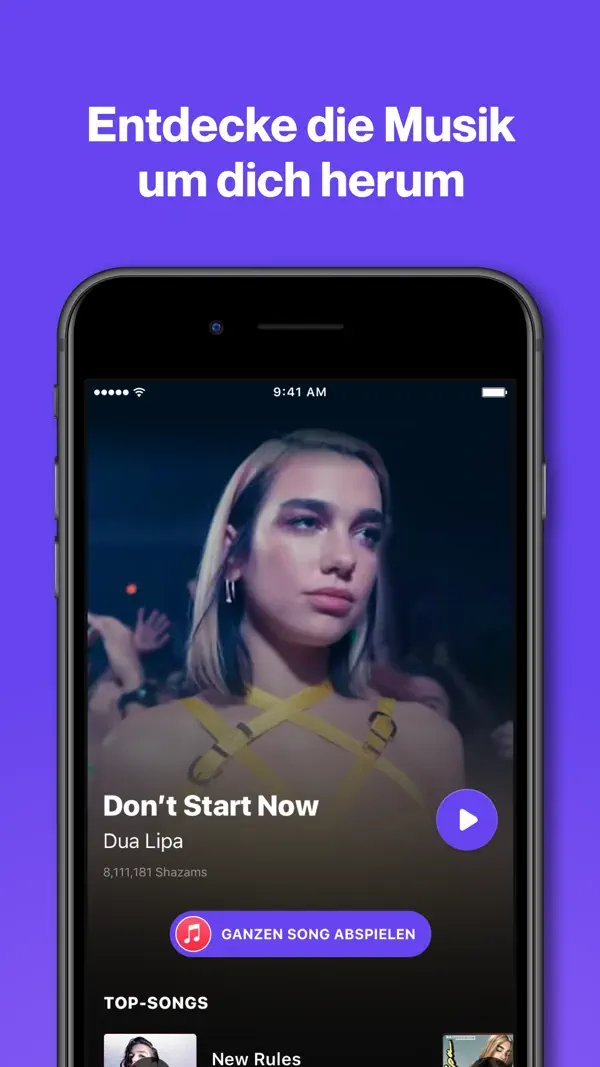 Shazam: Find Music & Concerts iPhone App Screenshot 2 – Musik