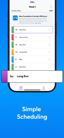 Milo: Personalized Run Plans Screenshot 3 of 5