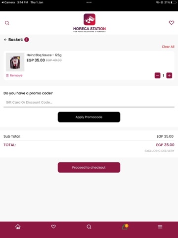 Horeca Station iPad screenshot
