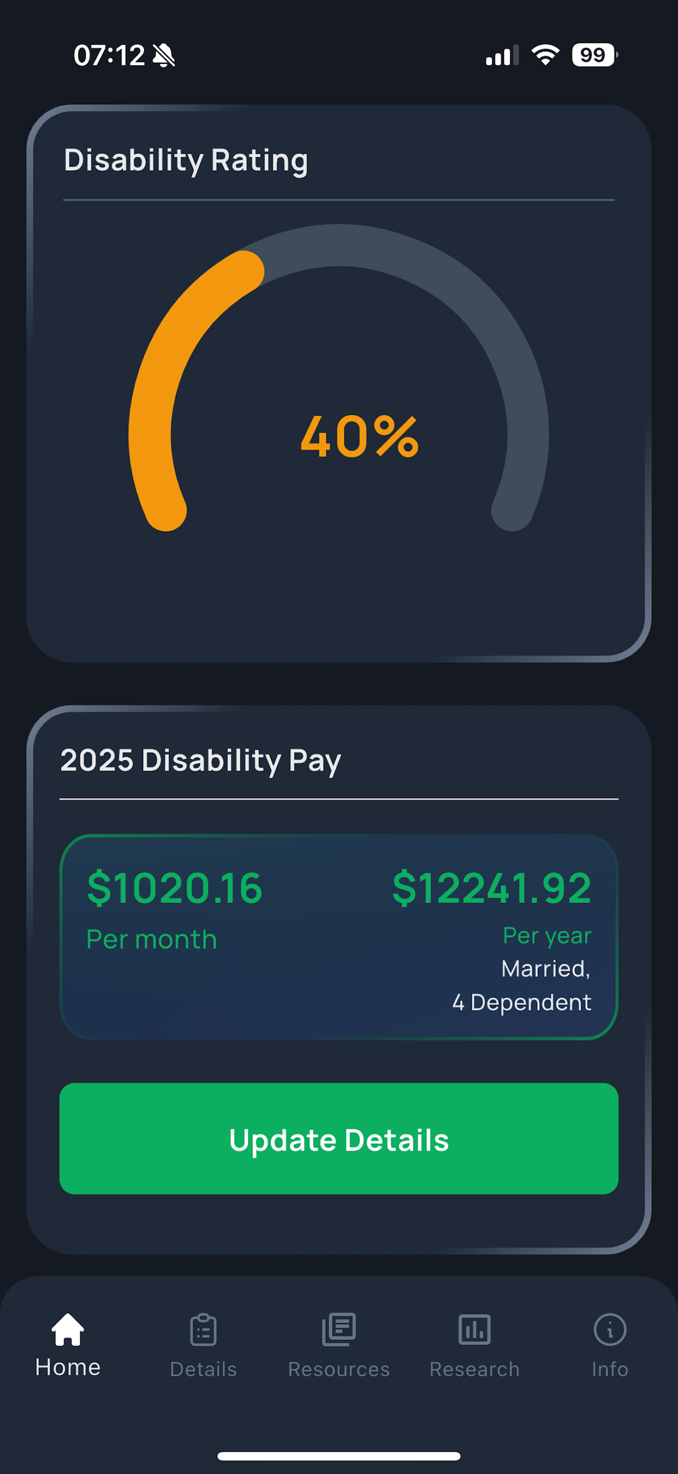 VA Disability Rates Calculator