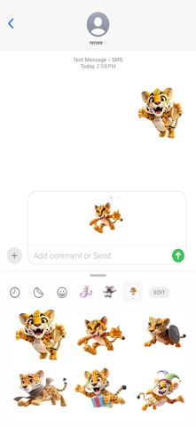 猛扑豹子贴纸 screenshot
