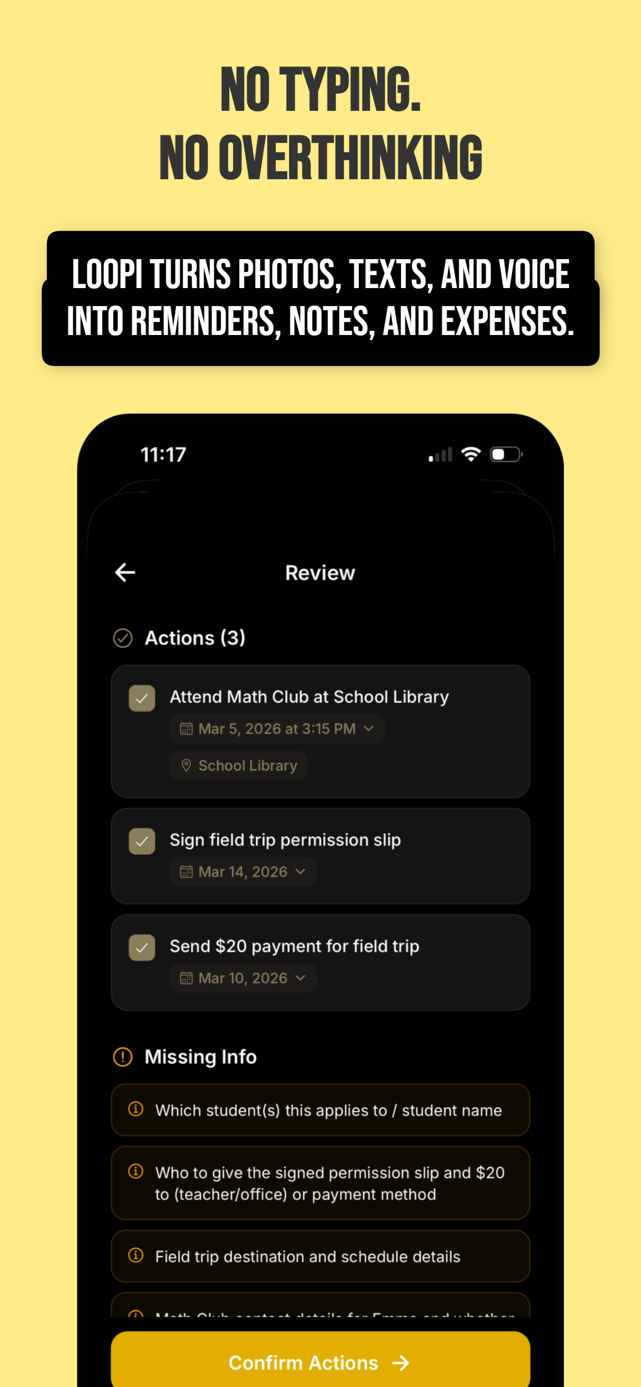 Loopi - Reminders and Expenses screenshot 3