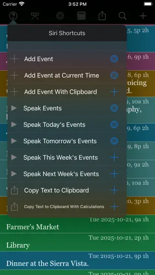 Скриншот CalReader - Calender Logs на iPhone 9