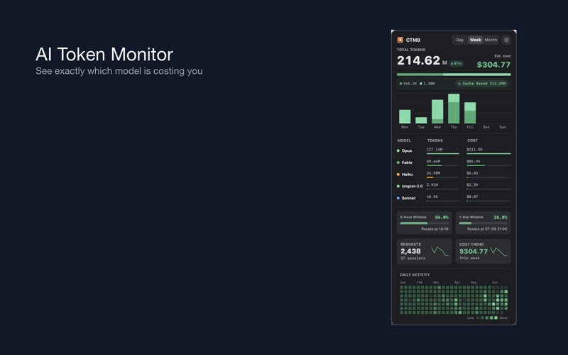 AI Token实时监控 screenshot