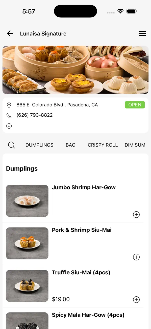 Screenshot #2 pour Lunasia Dim Sum House