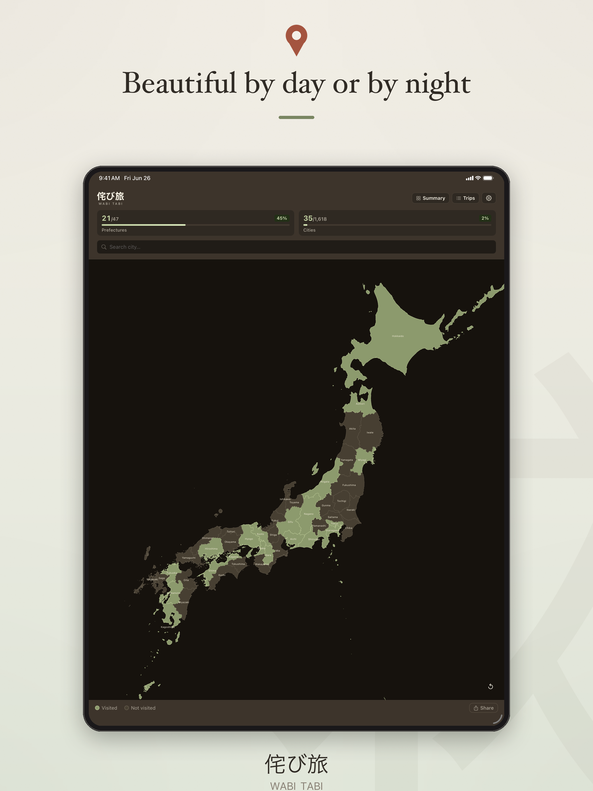 Wabi Tabi — Japan Travel Map screenshot 16