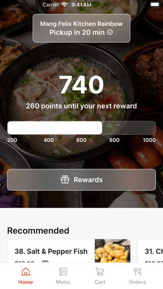 Mang Felix Kitchen Rainbow iPhone screenshot 1 - Food & Drink app